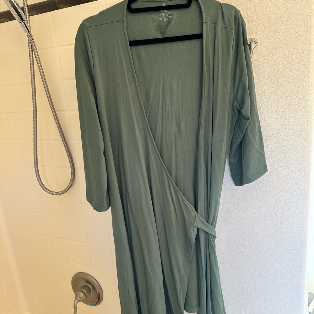 Caden Lane Sage Green Wrap Robe